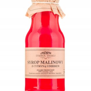 Syrop malinowy z cytryną i imbirem 250 ml