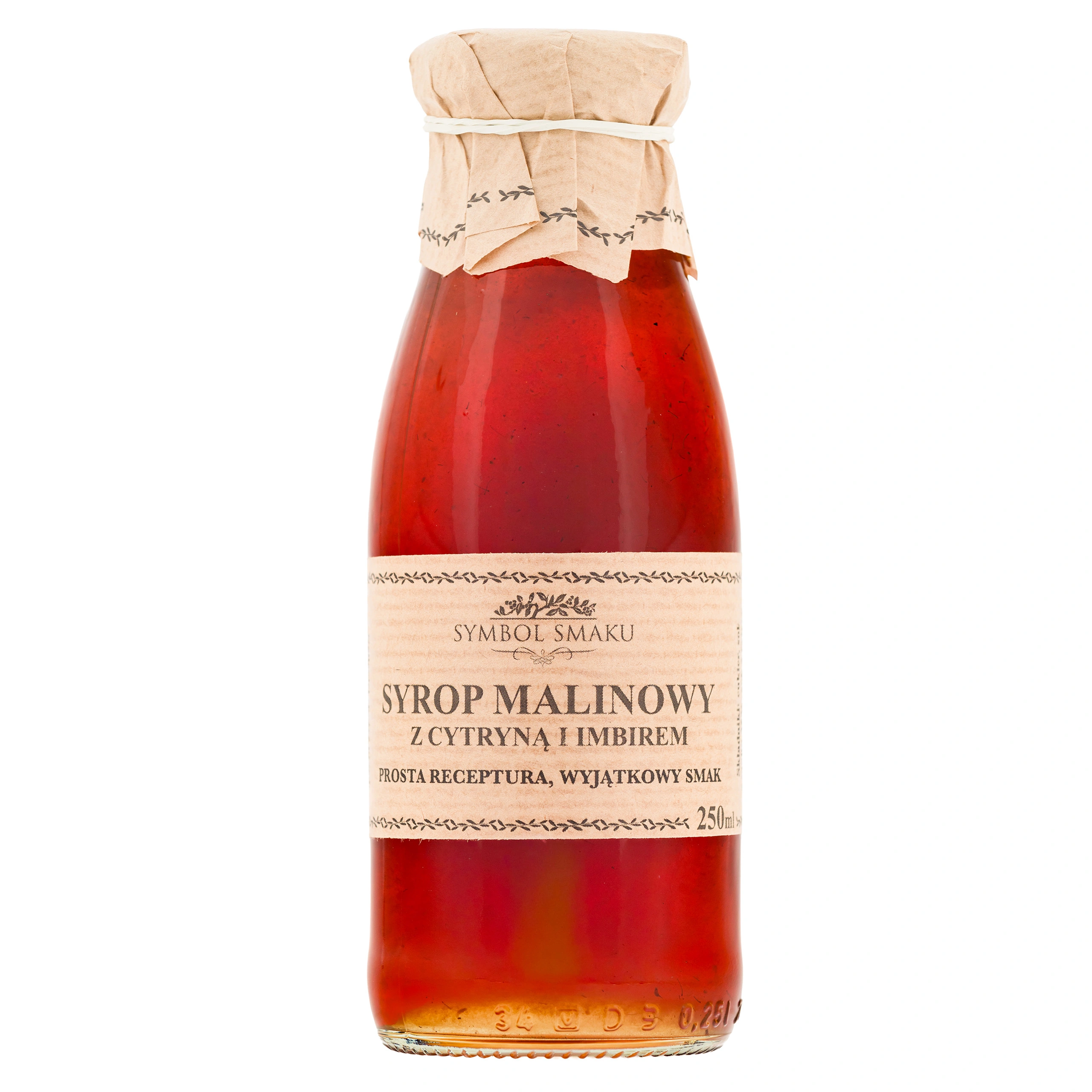 Syrop malinowy z cytryną i imbirem 250 ml