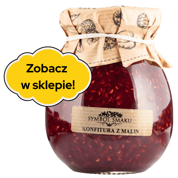 na śniadanie z konfiturą z malin